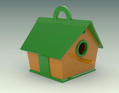 Decorative Birdhouse – 3D Model for Garden Decor