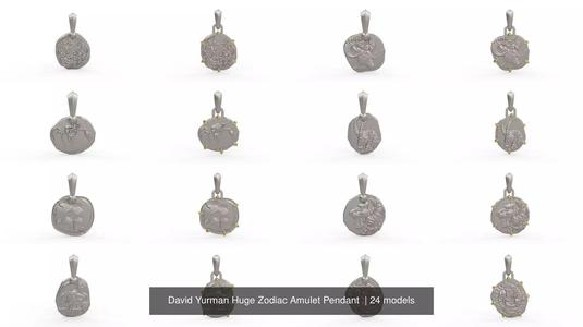 David Yurman Huge Zodiac Amulet Pendant  3D Model Collection