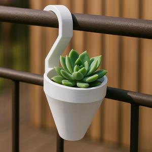 Wall-Mounted Hanging Pot with Hook