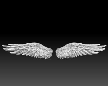 Wings of Eternity – Angelic 3D Relief