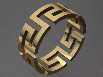 New Modern Luxury Golden Band Ring