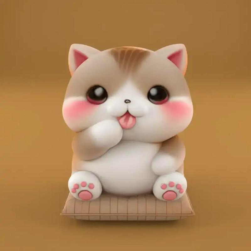 Adorable Cat 3D Model STL for Cat Lovers STL File