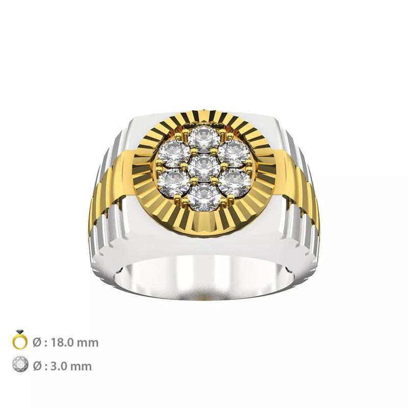 N061 Ring with watchstyle