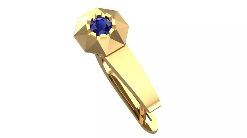 Golden Elegance Meets Blue Passion - Earring Collection--DL54--
