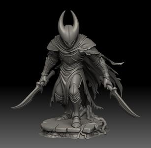3D Figure Hollow Knight Silksong - Realistic Hornet Style Knight for Printing