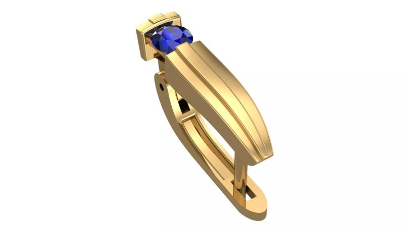 Golden Elegance Meets Blue Passion - Earring Collection--DL21--