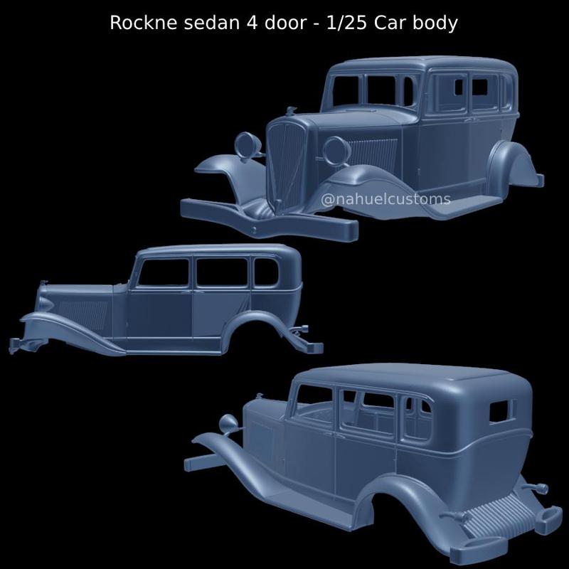 Rockne sedan 4 door - 1/25 Car body