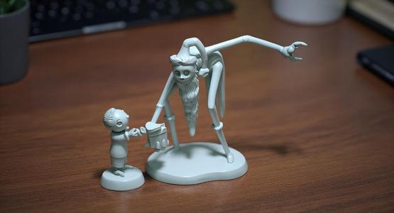Disney - Nightmare Before Christmas Santa Jack and Timmy