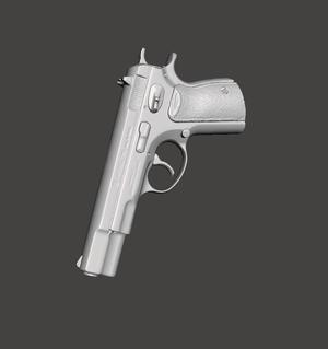 Cz 75  Real Size 3D Gun Mold