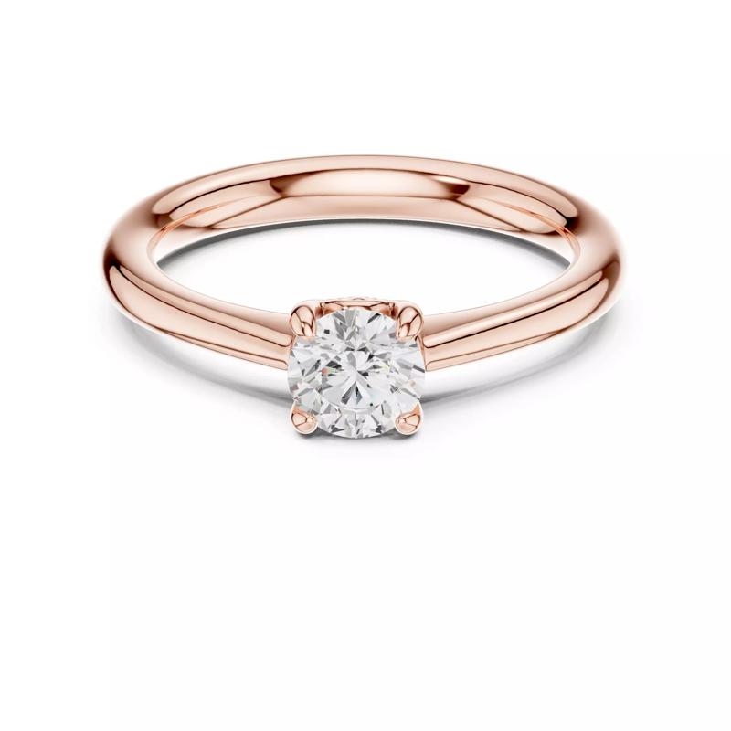 Solitaire 5mm Round Cut Diamond Engagement Ring 3DM STL Video