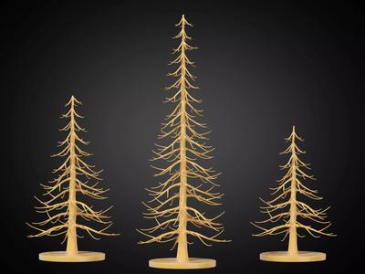 Stylized Christmas Tree Set 11
