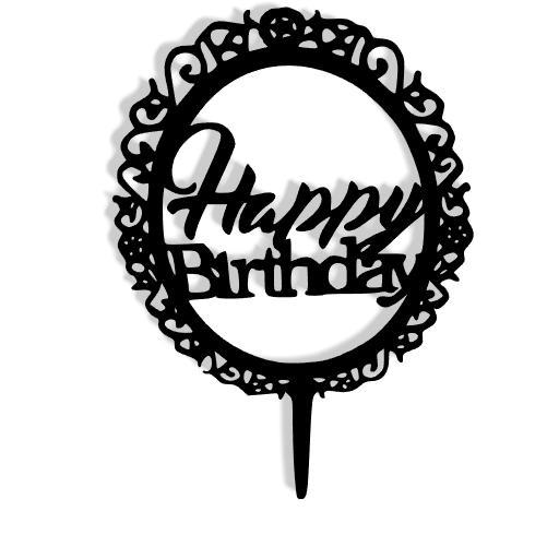 Happy Birthday Cake Topper