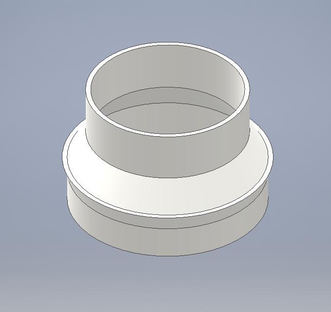 Round Duct Reduction for Extractor Hood 120mm/100mm