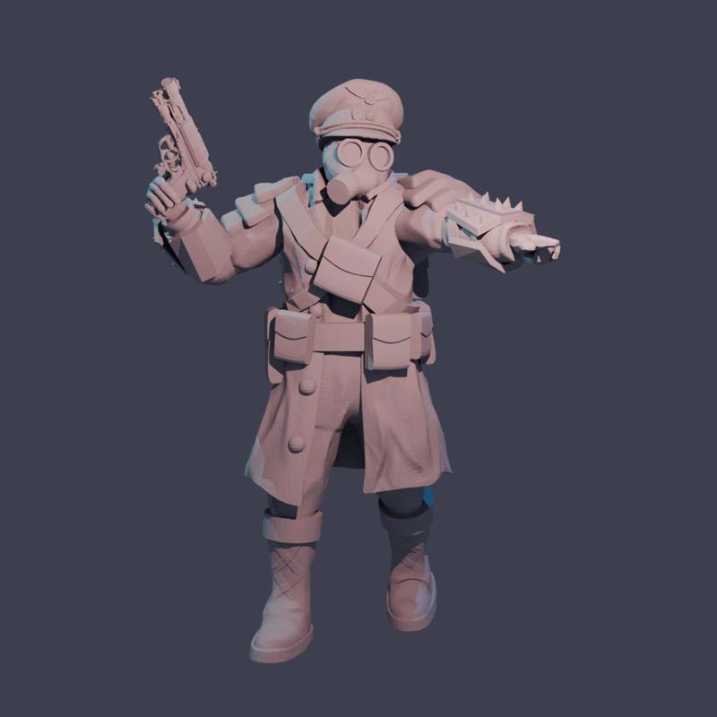 WW1 WW2 Gas Mask officer