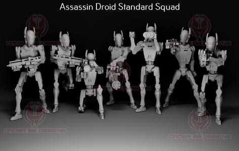 Assassin Droid Standard Squad - Legion Scale