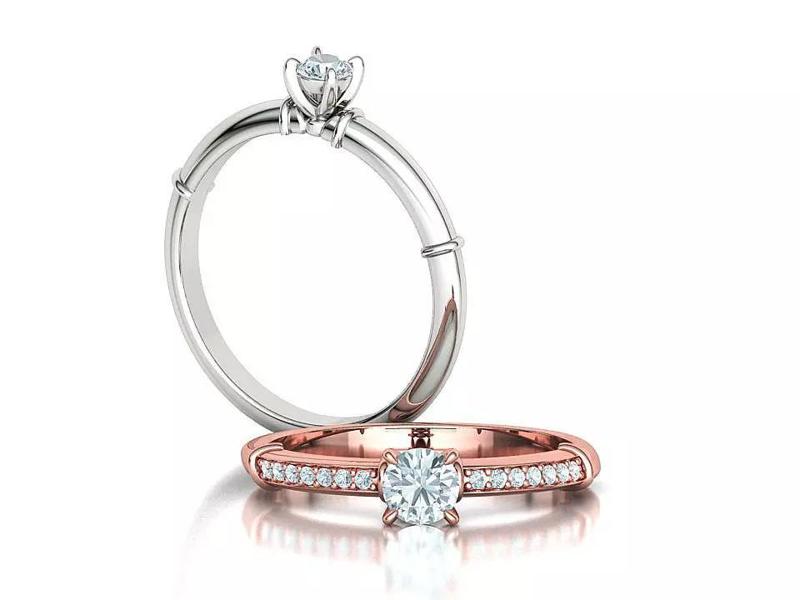 Engagement Ring Promise Ring Solid Ring 3 stone sizes