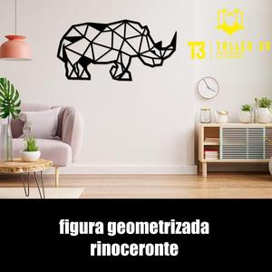 rhinoceros geometrical decoration painting