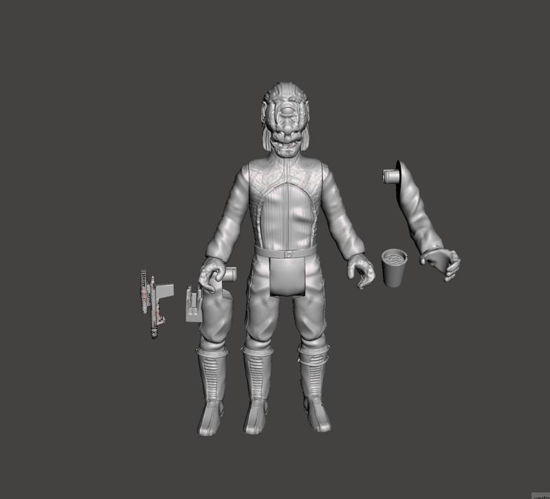 MYO VINTAGE CUSTOM STAR WARS ACTION FIGURE, KENNER 3.75", 6" CREATURE CANTINA ALIEN PATRON, 5 POA, 1/18, 1/6