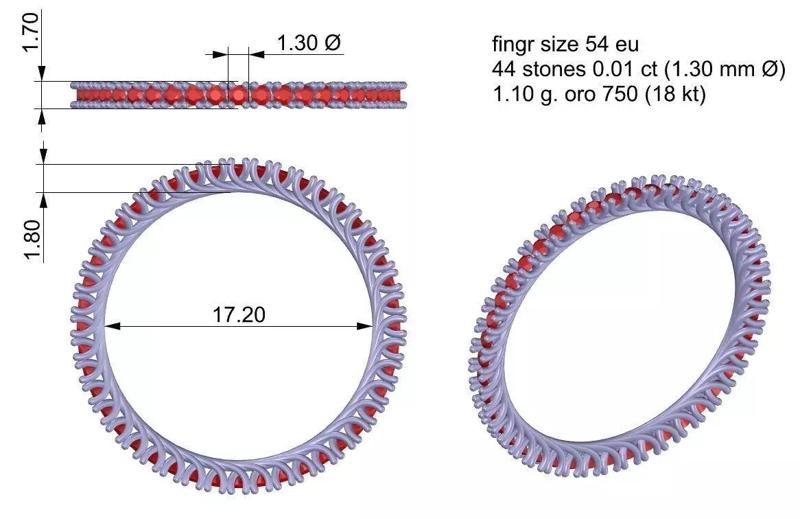 ring eternity finger size 54 ct 01