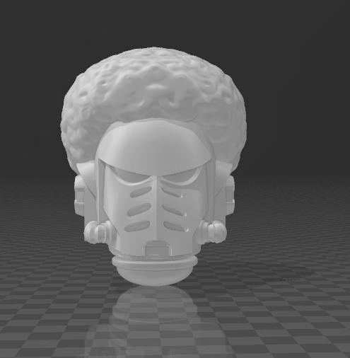 Bob Ross Space Marine Heads