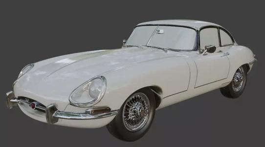1961 Jaguar E-Type 3D Printable Model