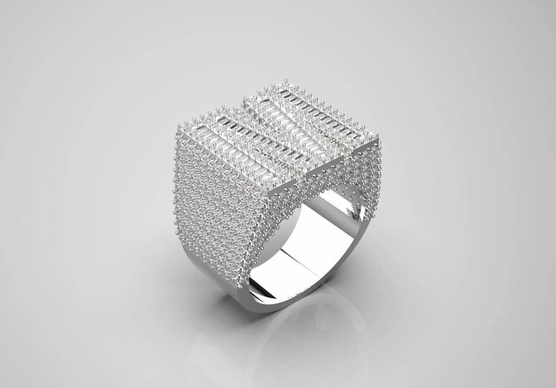 man diamond ring mr0108