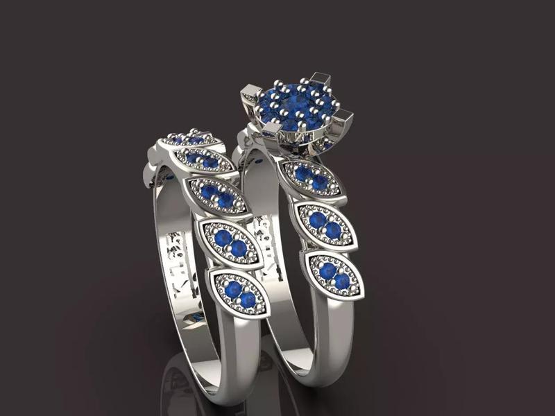 ring and back ring  Engagement ring