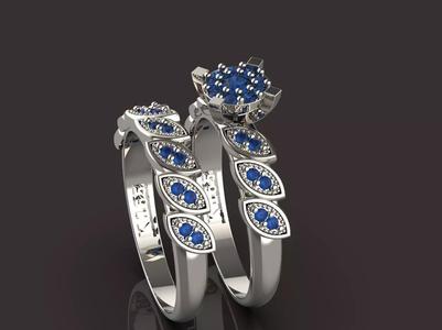 ring and back ring  Engagement ring