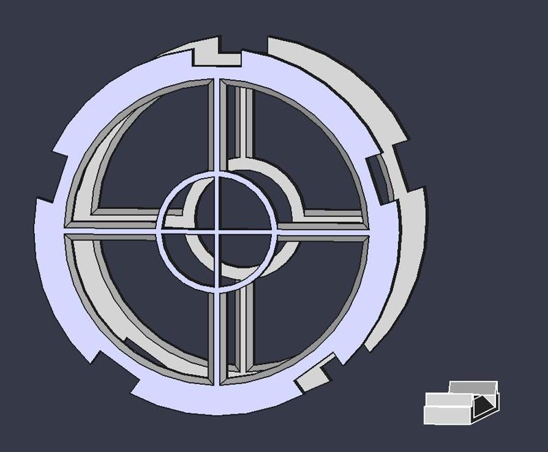 30mm Scope Mount Iron Sights
