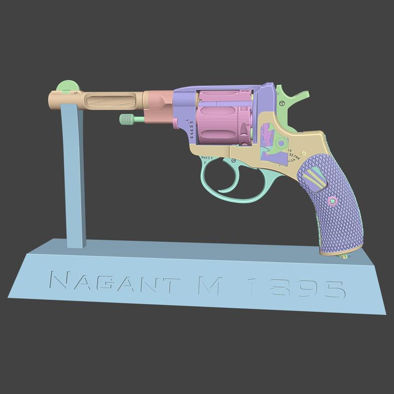 Nagant M1895 Revolver Cutaway : The Armory Shelf