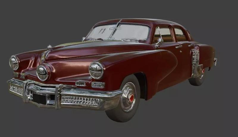 1948 Tucker 48 3D Model For 3D Printing