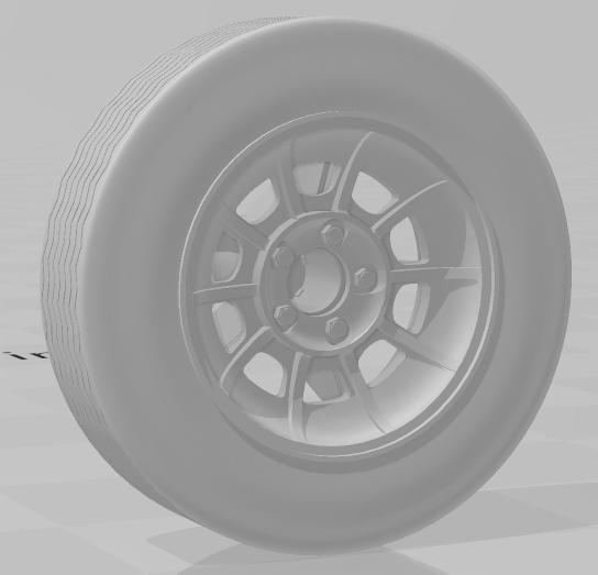 1/10th scale GENERAL LEE wheel for WPL chassis