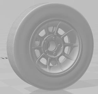 1/10th scale GENERAL LEE wheel for WPL chassis