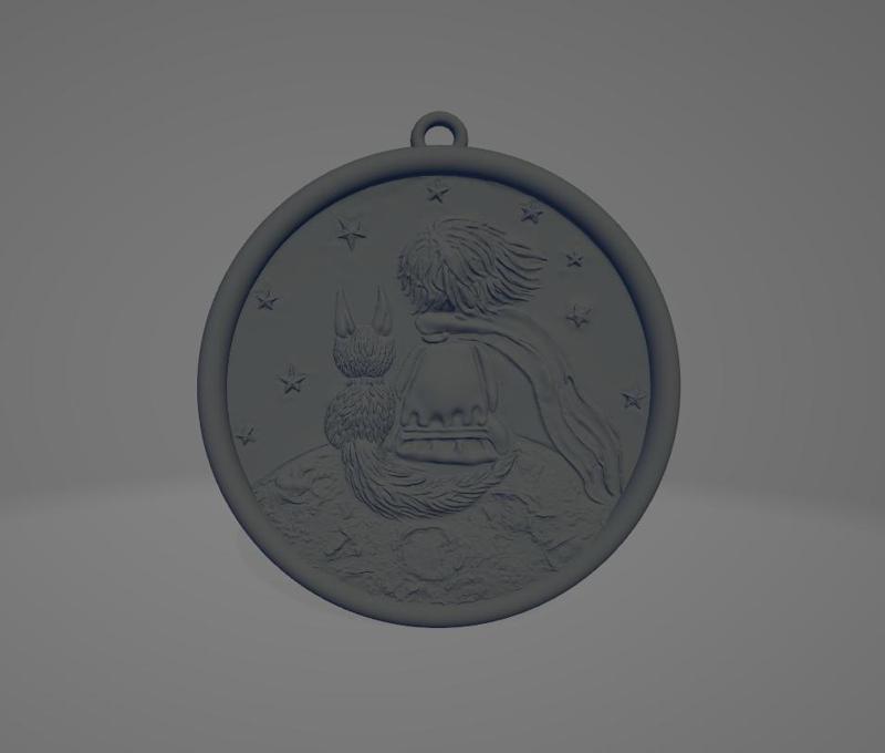 Little Prince and Fox Pendant