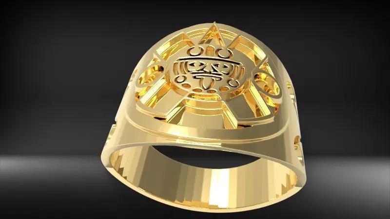 Ring aztec  anillo azteca Jewelry US Ring Size 10