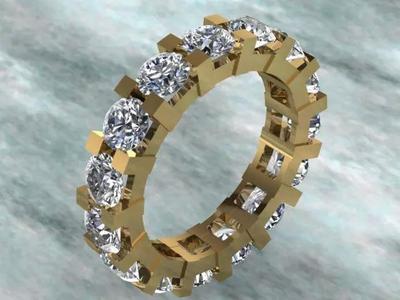 Luxury Full Round Diamond Ring