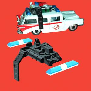 PROTON ROOF ECTO-1 GHOSTBUSTERS 1/64 HOTWHEELS CUSTOM