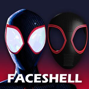 Miles Morales across the spider verse Faceshell