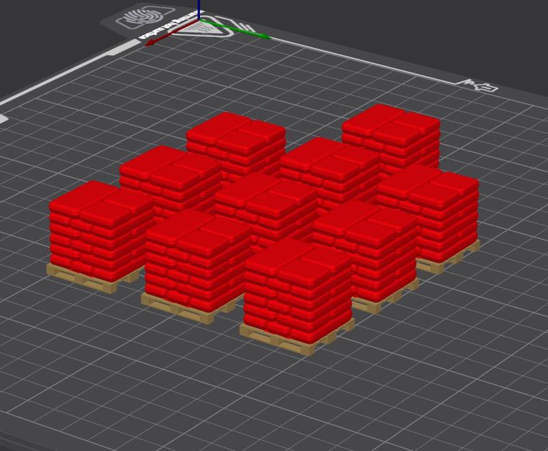 Miniature Pallet and Bags – 3D Printable Model