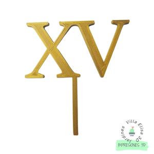 XV 15 years cake topper
