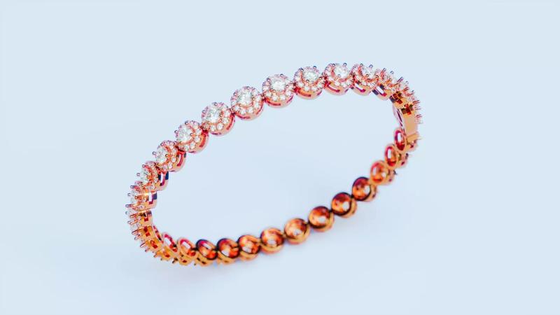 Tennis bracelet open box clasp 2