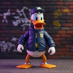 Donald Street Style 2 - 3D Printable Model | Hip-Hop Cartoon Figure