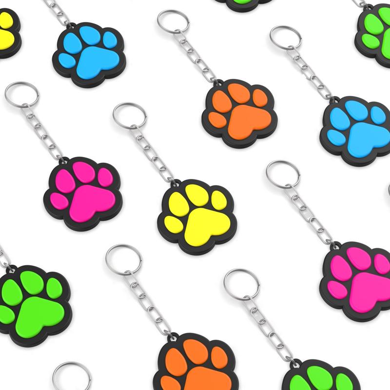 Cute Paw Keychain/Keyring, Surprise for Animal Lovers, Unique Pet Lover's Accessory, Ready to Print, 3D STL File Digital Download