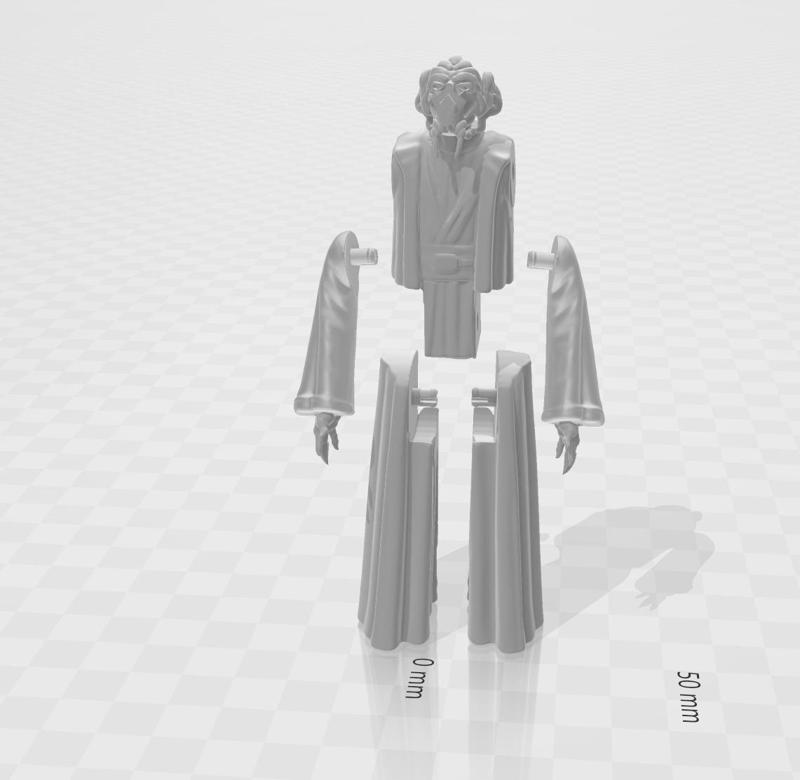 Star wars episode 1,2,3 vintage style Kenner Plo Koon