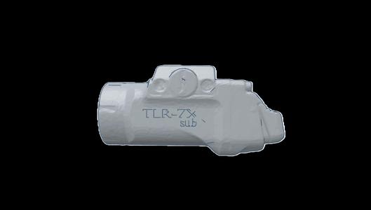 Streamlight TLR-7X Sub Weapon Light Real-Size Scan