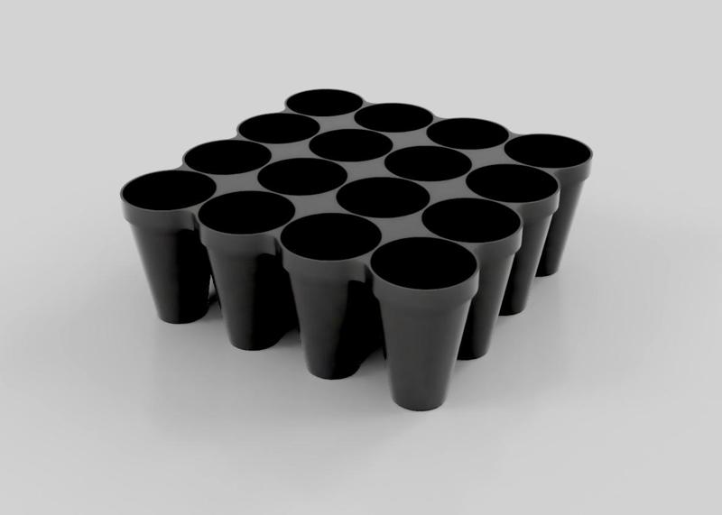 Seedling tray - 16 plant cells