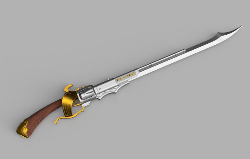 Gaius' Heirsbane Gunblade