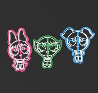 Superpowered girls, cookie cutters