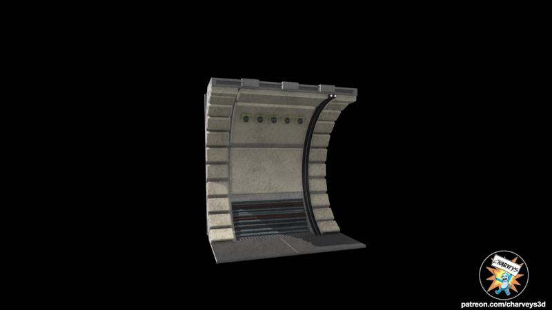 Star Wars Millennium Falcon Corridor Diorama Display for 3.75" and 6" figures