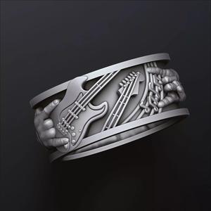 Rock N Roll Guitar Ring